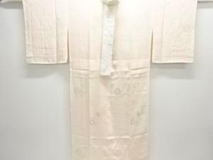未使用品　ヱ霞に鼓模様織出し単衣長襦袢